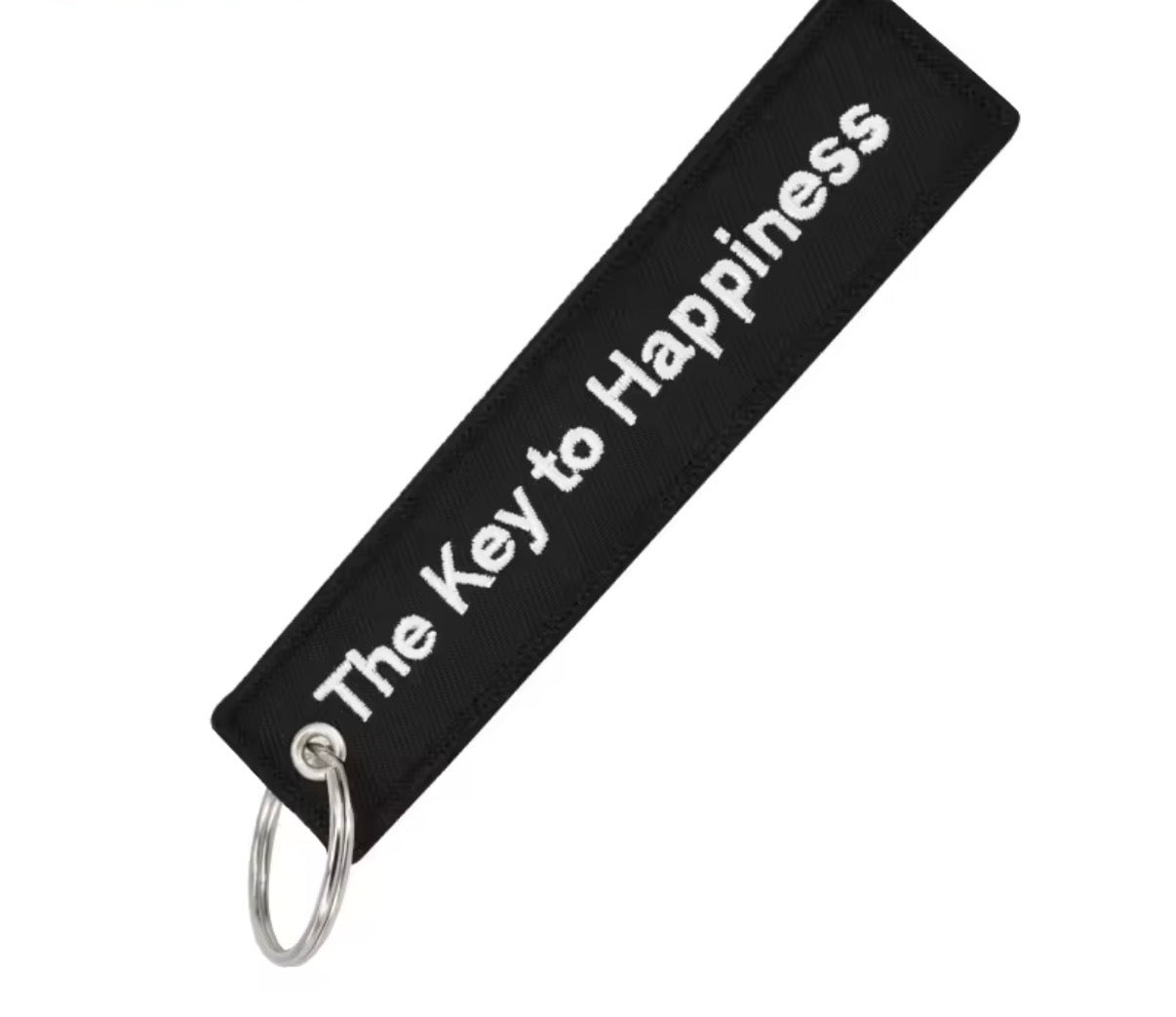 Key to happiness keychain