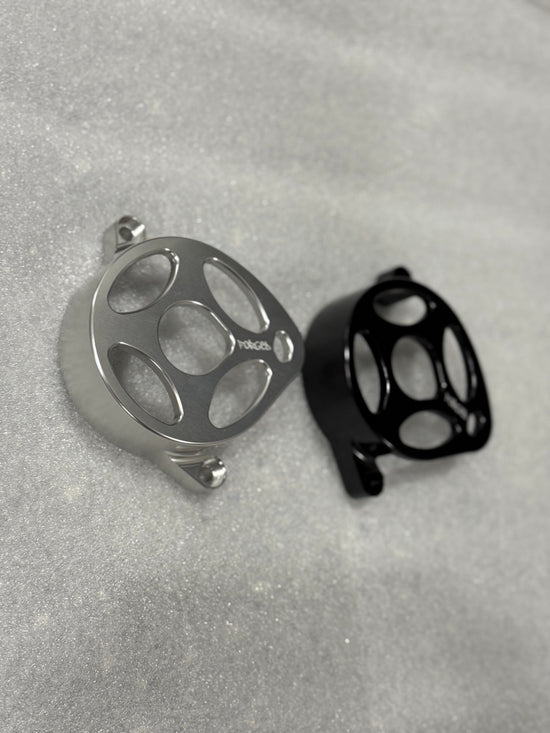 Surron Ultra Bee Metal Motor Cover | CNC Upgrade Replacement (Black & Chrome)
