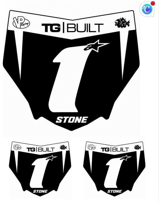 Custom motocutz/odi plate decals!