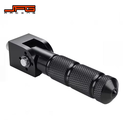 Black and silver Foldable passenger/wheelie Pegs